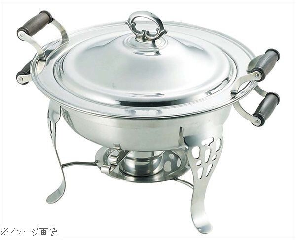 SW 18-8(ステンレス) 木柄 丸チューフィングディッシュ用外鍋14インチ拍卖