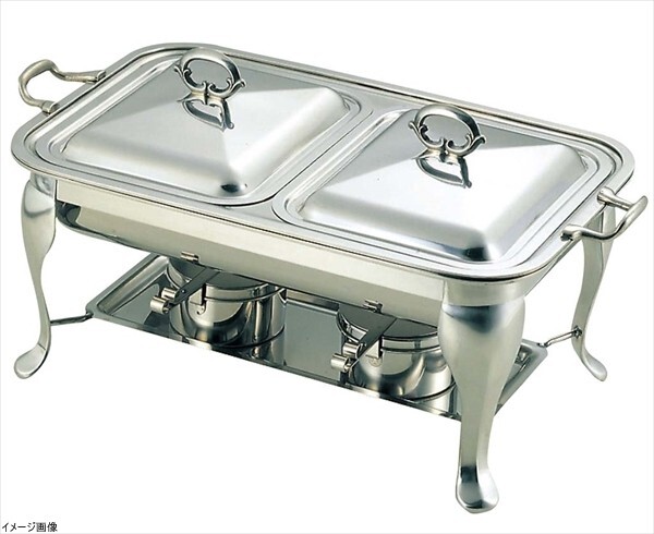 SW18-8共柄角チェーフィングデッシュ ダブル 16インチ拍卖