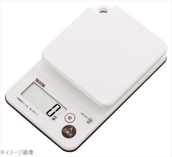 タニタ デジタルクッキングスケール 2kg KW-201 WH ホワイト拍卖