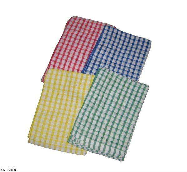 チェック柄 オシボリ兼用テーブルクロス(4色×2)285×420拍卖
