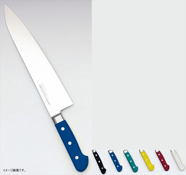 堺實光STD抗菌PC牛刀(両刃) 30cm黄56088拍卖