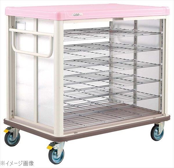 エレクター COO常温配膳車 シャッター式 ベーシックタイプ JCSB30SP シュガーピンク拍卖