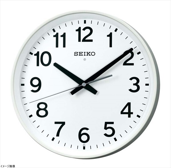 セイコー クロック 掛け時計 電波 アナログ オフィスタイプ 白 KX317W SEIKO拍卖