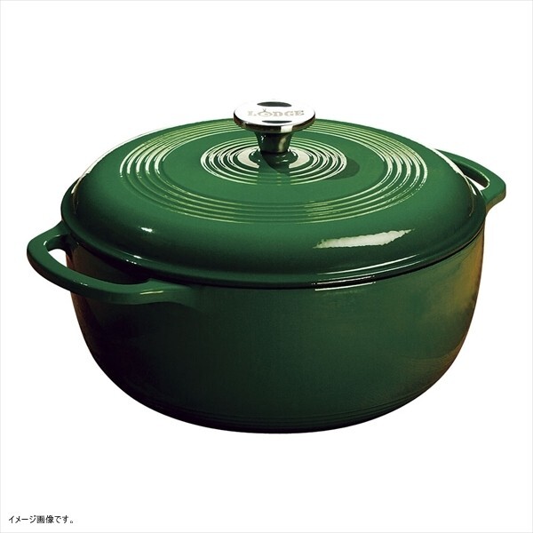 Lodge ロッジ エナメルダッチオーブン 6クォート グリーン拍卖