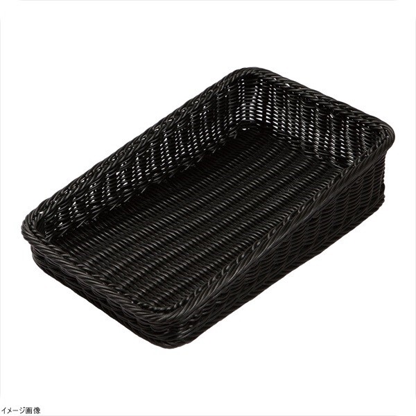 PPベーカリーバスケット 斜め 25型 ブラックBB-K4025-BK拍卖