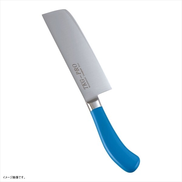 TKG TKG-PRO 抗菌カラー包丁 菜切庖丁 16cm ブルー拍卖