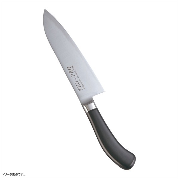TKG TKG-PRO 抗菌カラー包丁 三徳庖丁 ブラック拍卖