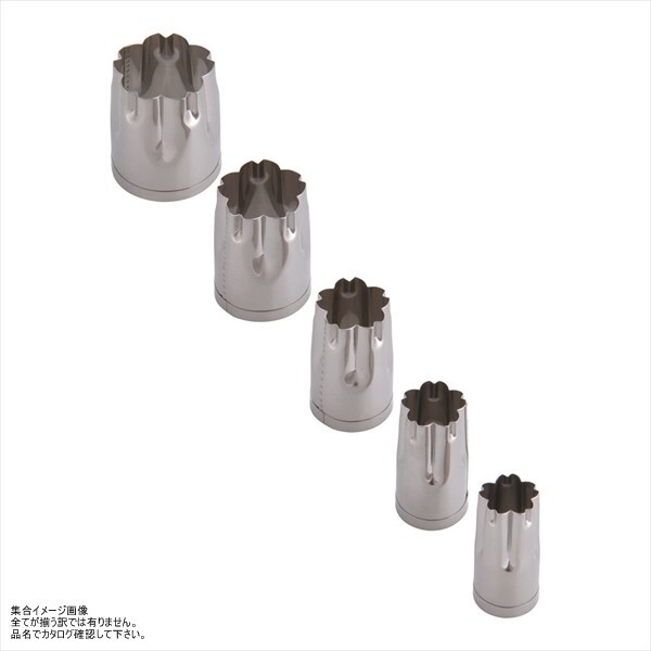 TKG 手造り業務用抜型(5ヶ組) 桜 BNK09002拍卖