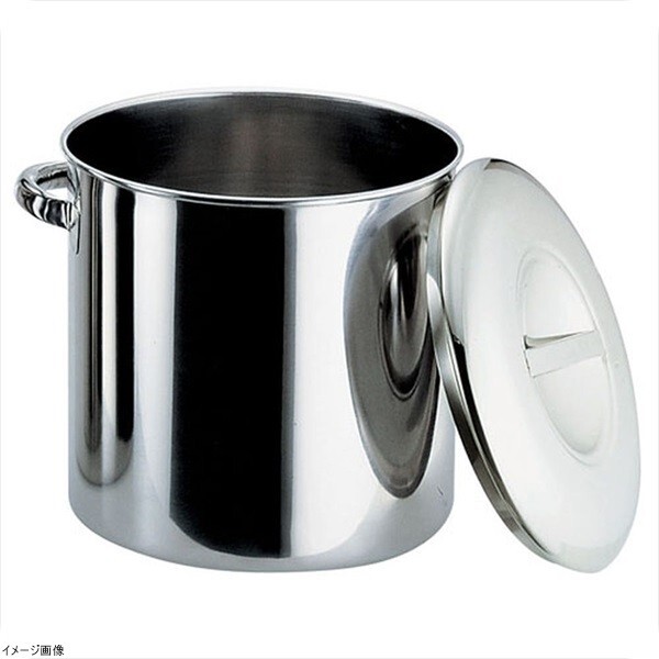 エコクリーン(18-8ステン)内蓋式キッチンポット 50cm(手付)拍卖