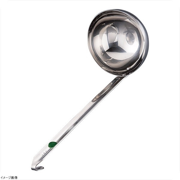 UK(18-8ステン)カラーマーカー付レードル 緑 350cc拍卖