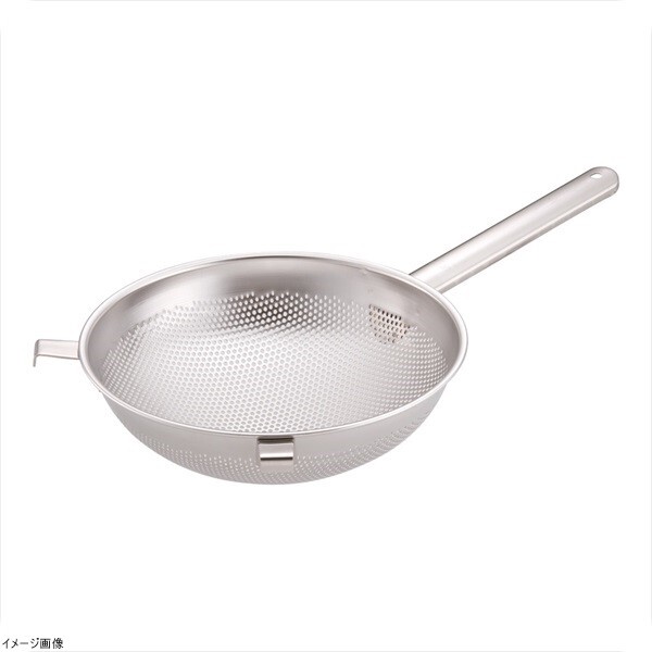 UK(18-8ステン)パンチングストレーナーF付 24cm拍卖