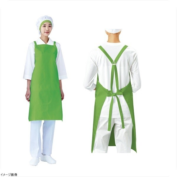 インナードライエプロン たすき掛け E1600-2 グリーン拍卖