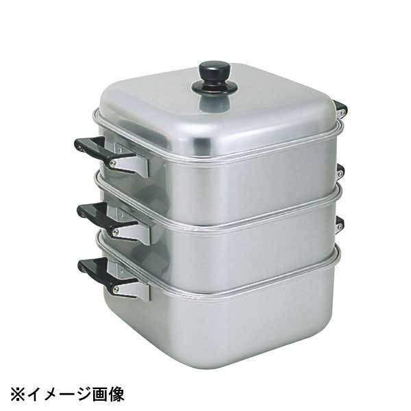 アカオアルミ アカオ アルマイト角蒸器 1重 26cm 045096拍卖