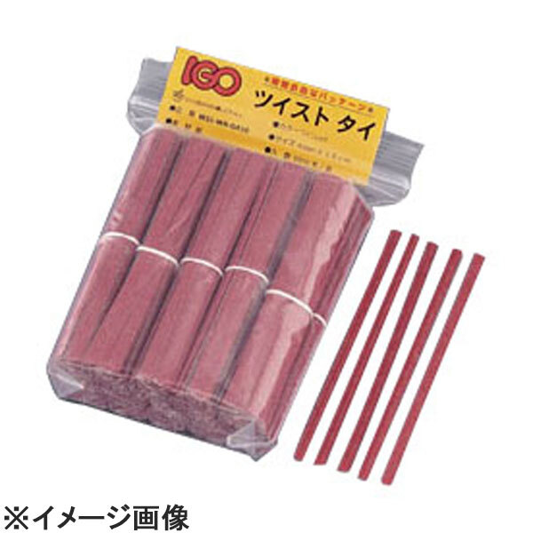 アイ・ジー・オー 紙タイ和紙調カット品(1000本入) 4mm×10cmワインレッド (XTI3705)拍卖