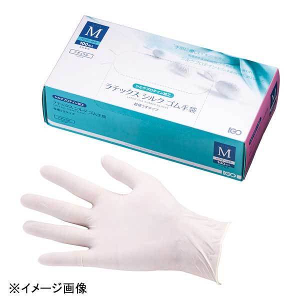 アイ・ジー・オー ラテックスシルクゴム手袋(粉付) S (100枚入)拍卖