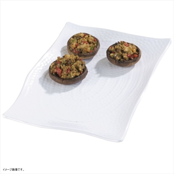 テラテクスチャード レクタングルプラター L (ホワイト) CR-3562拍卖