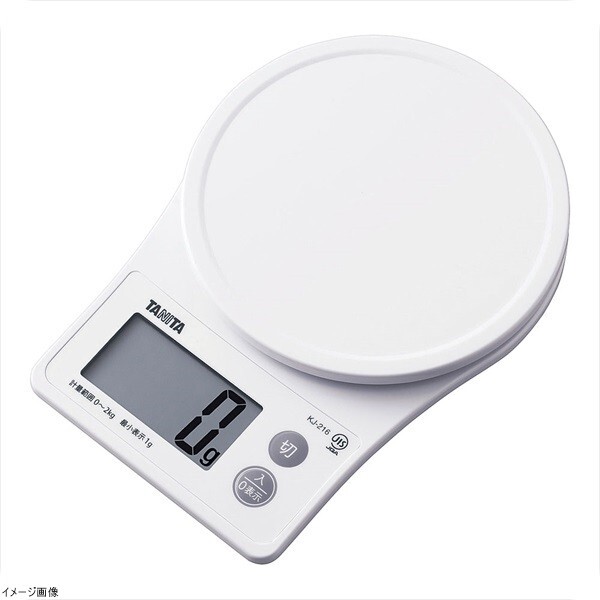 タニタデジタルクッキングスケール KJ-216 ホワイト拍卖