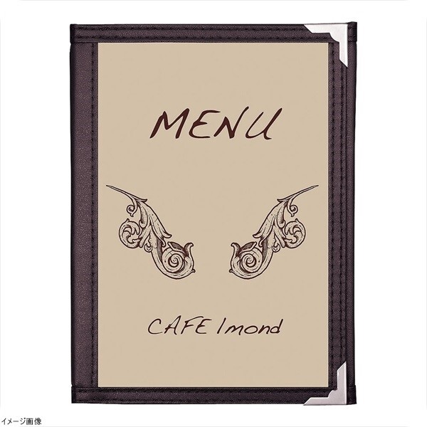 シンビ メニューブック ABW-1 (3ッ折り・6ページ) 茶拍卖
