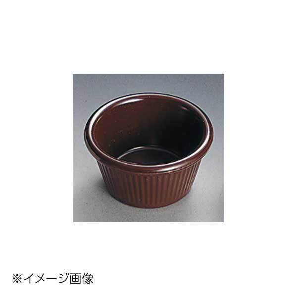 ジェスナーラメキン ストライプ(メラミン)0384A ブラウン 4oz拍卖