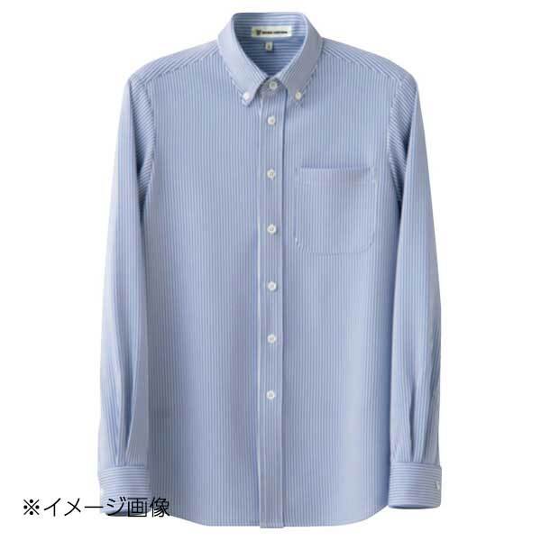 ストライプシャツ・長袖 CH4497-1 3L ホワイトブルー拍卖