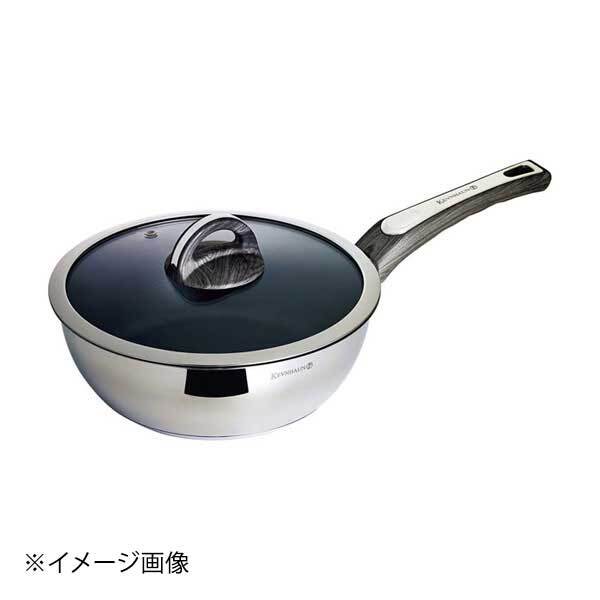 ケブンハウン 厚底3層ディープパン 24cm(ガラス蓋付)KVDP24拍卖