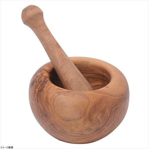 ミランダスタイル すり鉢&すりこぎ DRISS OLIVE ラウンドモルタル&ピストル16 160x100mm 700312拍卖