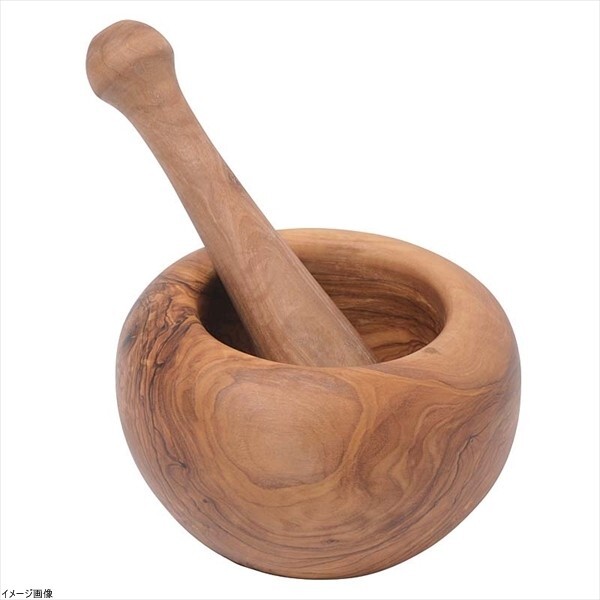 ミランダスタイル すり鉢&すりこぎ DRISS OLIVE ラウンドモルタル&ピストル12 120x90mm 700311拍卖