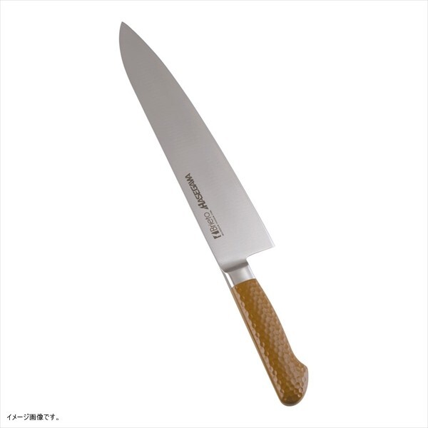ハセガワ 抗菌カラー庖丁 牛刀 27cm ブラウン MGK-270拍卖