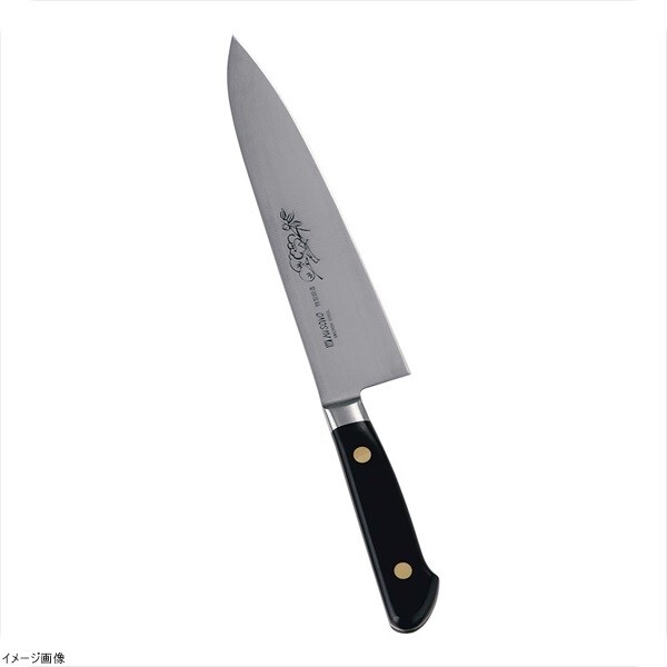 ミソノ・スウェーデン鋼(花彫刻入)牛刀 No.118M 19.5cm拍卖