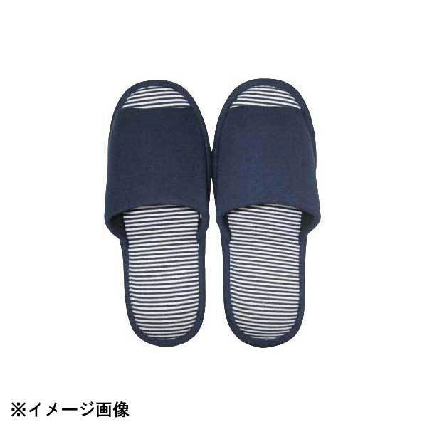 メンズ外縫い ボーダースリッパ ネイビー T-WAY-501NV拍卖