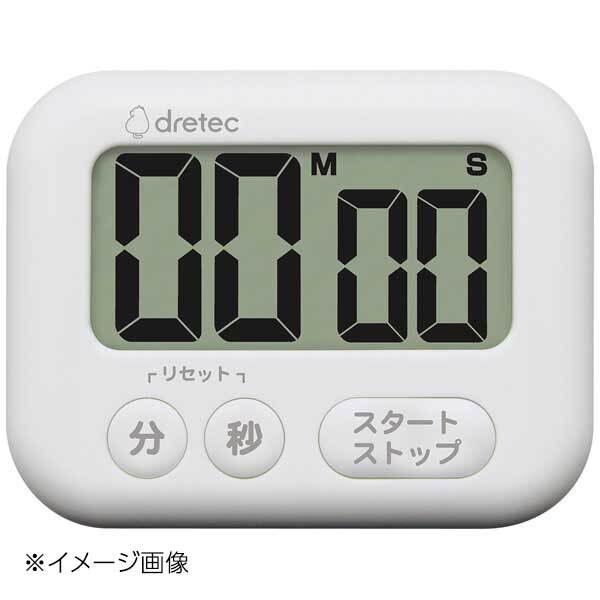 ドリテック 大画面タイマー「シャボン」T-614WT ホワイト拍卖