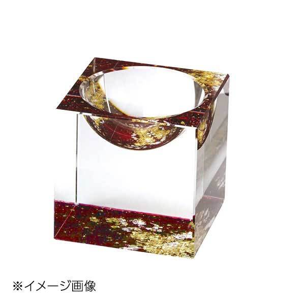 ヤマコー 用美 クリスタルキューブ (ラウンドホール) 朱 27905拍卖