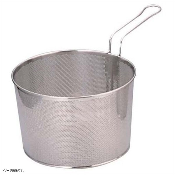 ユキワ 18-8 パンチングボイルバスケット 片手ハンドル24cm拍卖