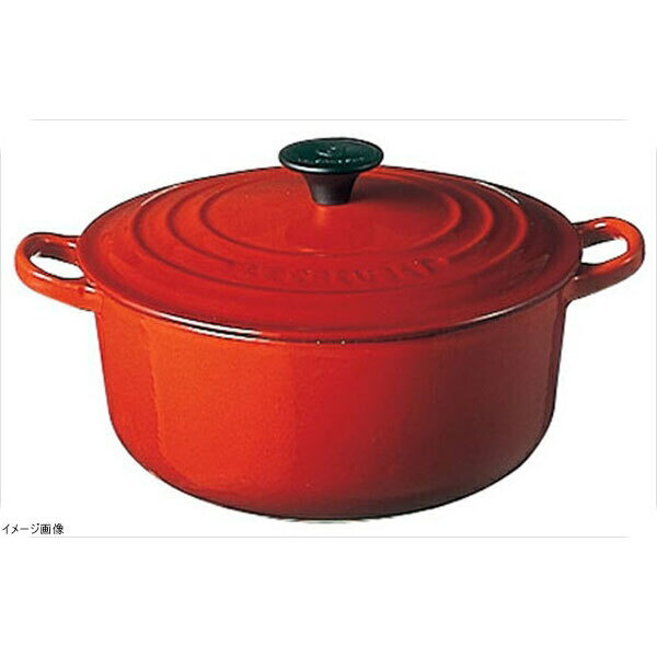 ル・クルーゼ (Le Creuset) ココット・ロンド チェリーレッド 14cm 2501拍卖