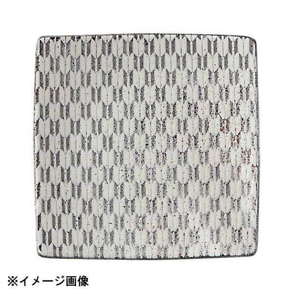 花伝 古代粉引き 矢絣 13.5cm正角皿 57662067拍卖