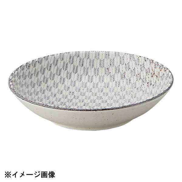 花伝 古代粉引き 矢絣 17.5cm浅ボウル 52262014拍卖