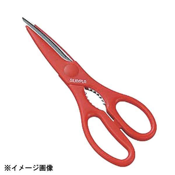 丸章工業 シルキー料理バサミ 赤 KSP-220 084040拍卖