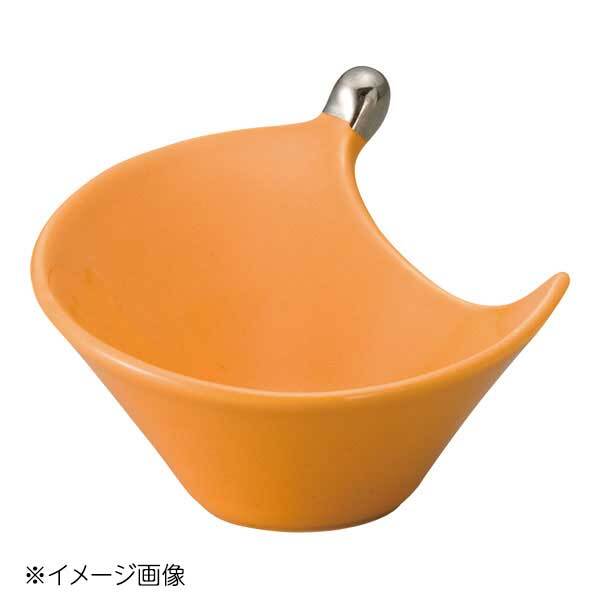 桐井陶器 モデルノ MODERNO オレンジ釉 しずく珍味 286-53拍卖