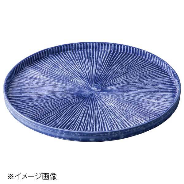 桐井陶器 モデルノ MODERNO インディゴブルーしのぎ7.5寸皿 286-76A拍卖
