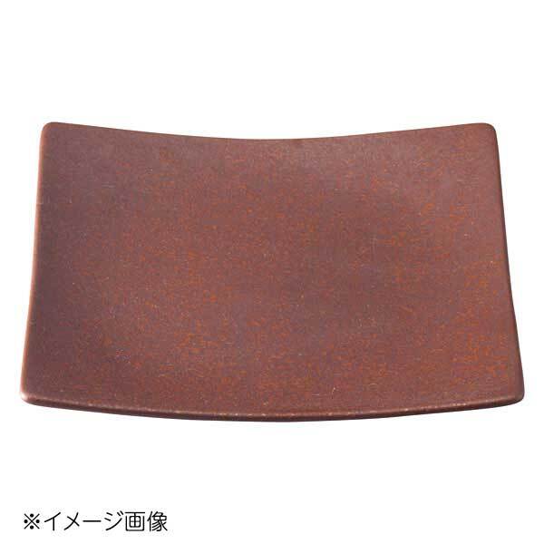 桐井陶器 モデルノ MODERNO 赤茶備前 正角19cm皿 294-08拍卖