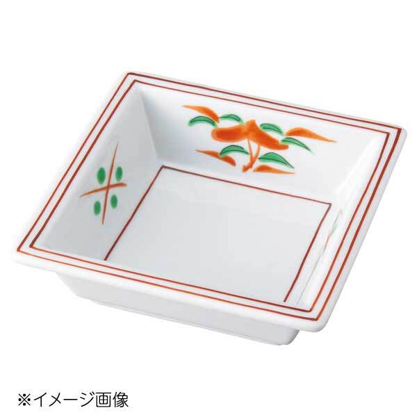 桐井陶器 モデルノ MODERNO 渕赤絵花角鉢 290-3581拍卖