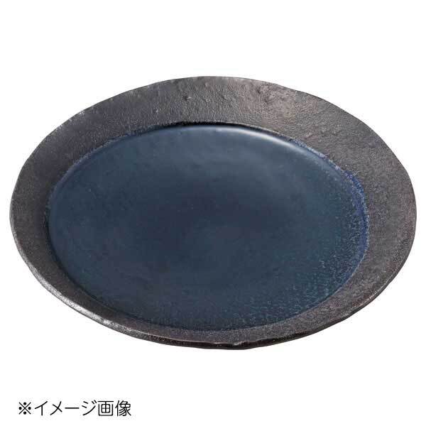 桐井陶器 モデルノ MODERNO 青い月 20cm丸皿 300-35拍卖