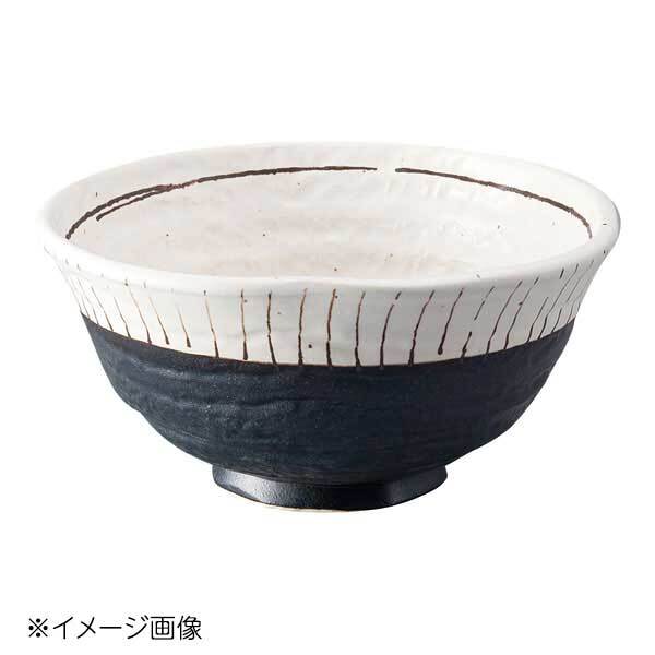 桐井陶器 モデルノ MODERNO 白黒ストライプ6寸丼 310-18拍卖