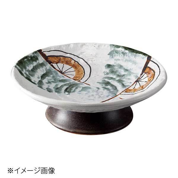 桐井陶器 モデルノ MODERNO 花車高台6寸皿 310-09拍卖