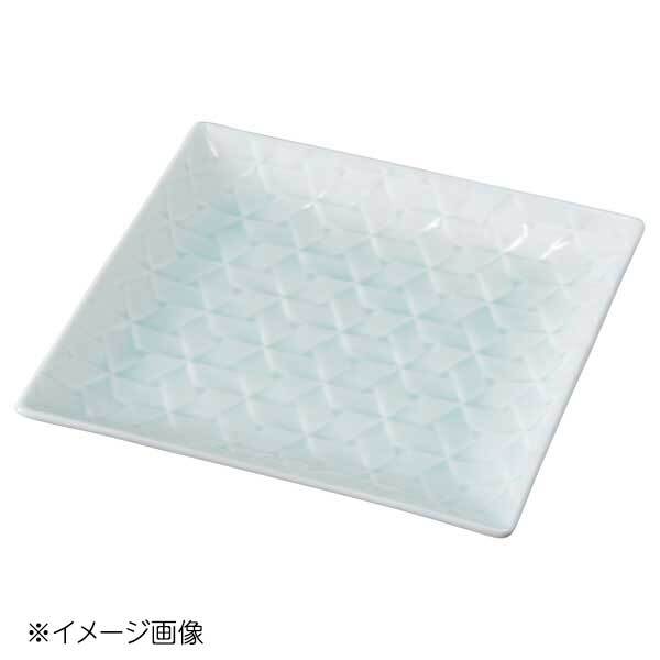 桐井陶器 モデルノ MODERNO 網代(あじろ) 網代 17cm角皿 青白 876-3704拍卖