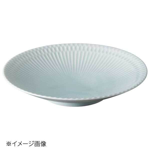 桐井陶器 モデルノ MODERNO 漣 さざなみ 21cm深皿 青白 876-4303拍卖