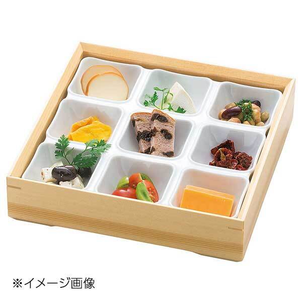 ヤマコー 用美 弥生白磁料理箱・クリアー九ツ仕切 26160拍卖