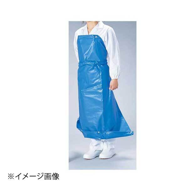 機能性エプロン ガードロン 塩ビ抗菌 フィットL ブルー拍卖
