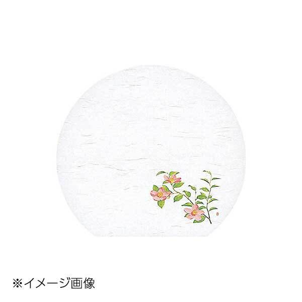 ヤマコー 用美 尺3半月雲竜和紙懐石まっと 四季 さざんか・桃 (50枚入) 64494拍卖