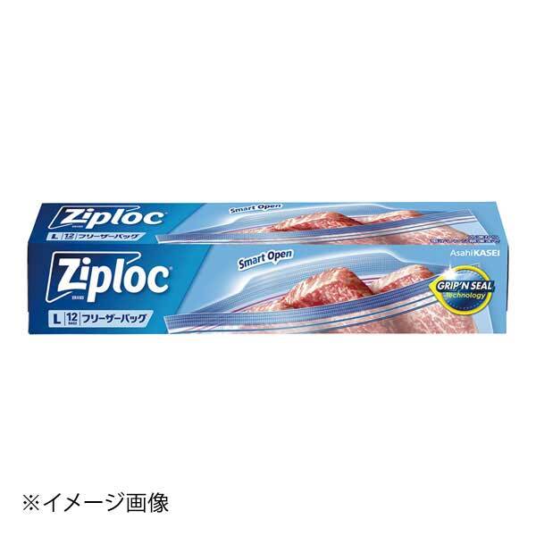 旭化成 旭化成 ジップロック フリーザーバッグ Wジッパータブ付 L 12枚入拍卖